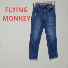 FLYING MONKEY ダメージスリムフィットジーンズ