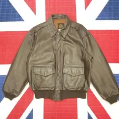AVIREX アヴィレックス A-2 フライトジャケット 濃茶 USA製 馬革