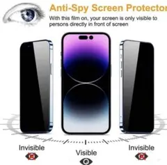 覗き見防止 強化ガラスフィルム iPhone16e/17e用 6.1インチ