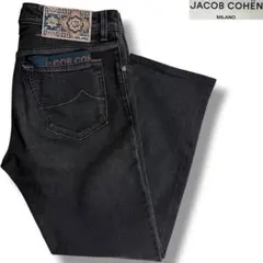 J3074美品ヤコブコーエン622リミテッドエディションストレッチブラック 