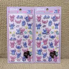 ボンボンドロップシール　ディズニー　第2弾スティッチ＆エンジェル