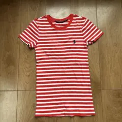 Ralph Lauren Sport 半袖Tシャツ XS 赤と白のストライプ
