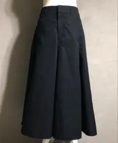 UNIQLO U ユニクロユー　コットンツイルフレアスカート ブラック　黒　64