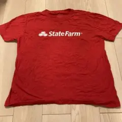 State Farm ロゴプリント Tシャツ レッド