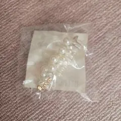 パール装飾 ヘアクリップ バンスクリップのサムネイル