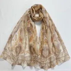 5-23.美品 TOPKAPI タペストリー柄 シルクストール ペイズリーのサムネイル
