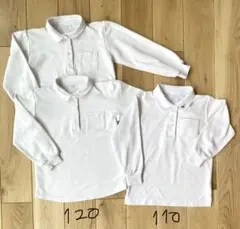 幼稚園 小学校 長袖ポロシャツ 110 120