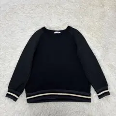 ADORE アドーア キルティング ニット 長袖 異素材 ドッキング ブラック
