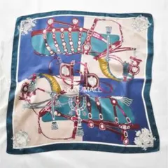 Sー22❤️スカーフ❤️正方形❤️首元華やか❤️大人カラー