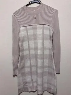 An MILLE 切替チェックミニニットワンピースのサムネイル