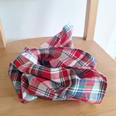 マルチカバー　クロス　チェック　ハンドメイド　(990)