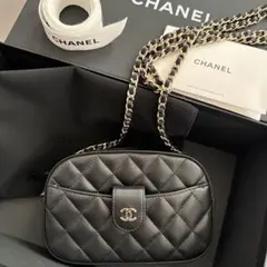 【CHANEL】チェーンバッグ　ポシェット　レザー小物