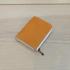 ハンドメイド　L字ファスナー　財布