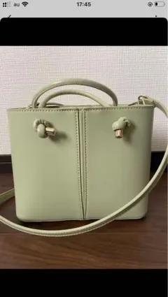 ZARA ライトグリーン ミニショルダーバッグ ミニシティバッグ