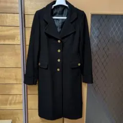 JOIAS 黒いウール風ロングコート