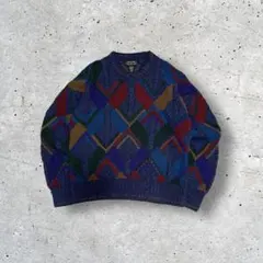 COLOURS by alexander Julian 3Dニット 90s