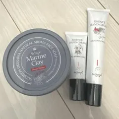 琉球のホワイトマリンクレイ 洗顔石鹸　ハンドクリーム　MOMでいごの花の香りのサムネイル