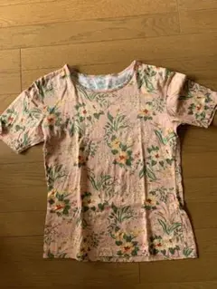 mademoiselle NON NON 花柄 半袖 Tシャツ　L ノンノンのサムネイル