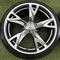 日産 フェアレディZ34純正 RAYS製19インチ ホイール（タイヤおまけつき）のサムネイル
