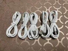 5本★ Android 充電器 ★type-c 充電 ケーブル 白　e