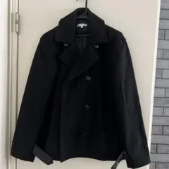 NYLAUS メンズ ピーコート ブラック L L 学生服