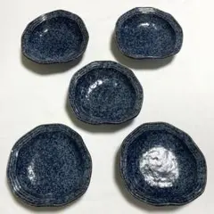 黒釉 渦巻き模様 皿 5枚セット 和食器 美濃焼 - メルカリ