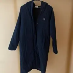 New Balance ネイビー 中綿コート フード付き