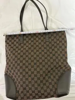 GGパターン トートバッグ ブラウン