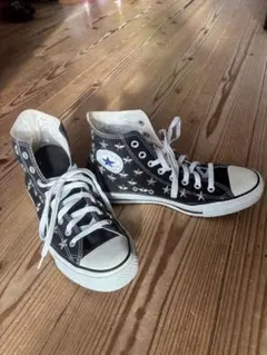 コンバースオールスター　星型スタッズ付き　黒色