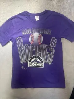 コロラド・ロッキーズ Tシャツ Mサイズ パープル