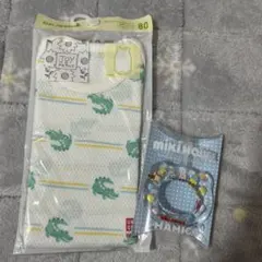 ［新品］ユニクロベビー肌着　タンクトップ 80 ミキハウス歯ブラシ