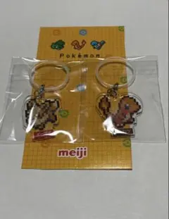 明治 ポケモン ペットボトルチャーム☆イーブイ1個☆ヒトカゲ1個