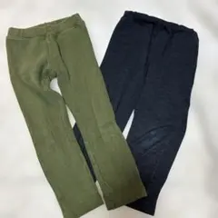 ユニクロ　ムージョンジョン　パンツ　110cm 長ズボン　ブラック　カーキ