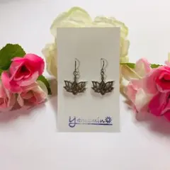 ☆送料無料☆ペア割あり☆銀古美 蓮ピアスNo.2