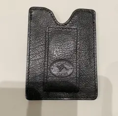 ADORI オーストラリア　カンガルーレザー　マネークリップ　ブラック