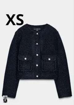 ブークレジャケット ネイビーブルー ZARA