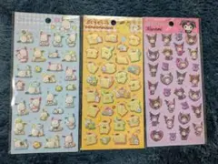 サンリオキャラクター　ぷくっとシール　3セット