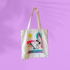 【スヌーピー】大判トートバッグ　ふ　メンズ＆レディース