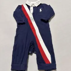 Ralph Lauren ポロラルフローレン　ロンパース 6M 70ネイビー