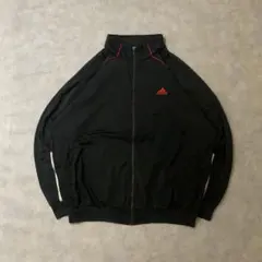 06年製adidas古着トラックジャケット刺繍ロゴジャージブラックDB268
