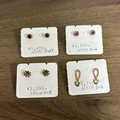 両耳 ピアス 4個セット