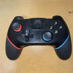 ワイヤレスコントローラー 黒 赤青アクセント