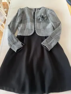 入学式 セレモニーフォーマルワンピース コサージュ ベルト付L美品❁⃘最終値下げ