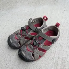 KEEN キッズ サンダル グレー/レッド　20.0cm