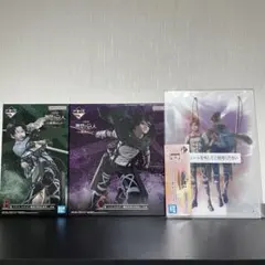 一番くじ　進撃の巨人　地鳴らし　B賞リヴァイ　C賞ハンジ　E賞アクリルボード