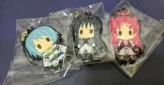 い*か様 まどマギ　ラバーストラップ　ほむら　さやか　杏子　ジャンク