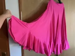 フラメンコ用 ファルダ ピンクのサムネイル