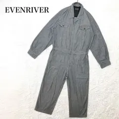 EVENRIVER イーブンリバー つなぎ ジャンプスーツ ヒッコリー L