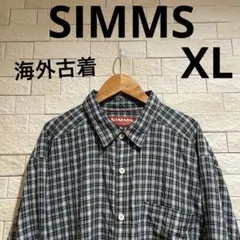 海外古着　SIMMS シムズ　フィッシング　長袖　長袖シャツ　サイズXL