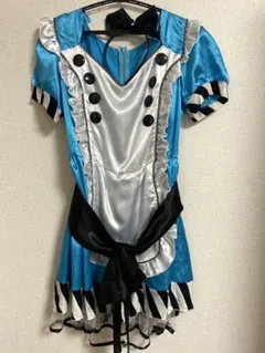 アリス風　コスチューム　コスプレ　ハロウィン　手袋、カチューシャ付